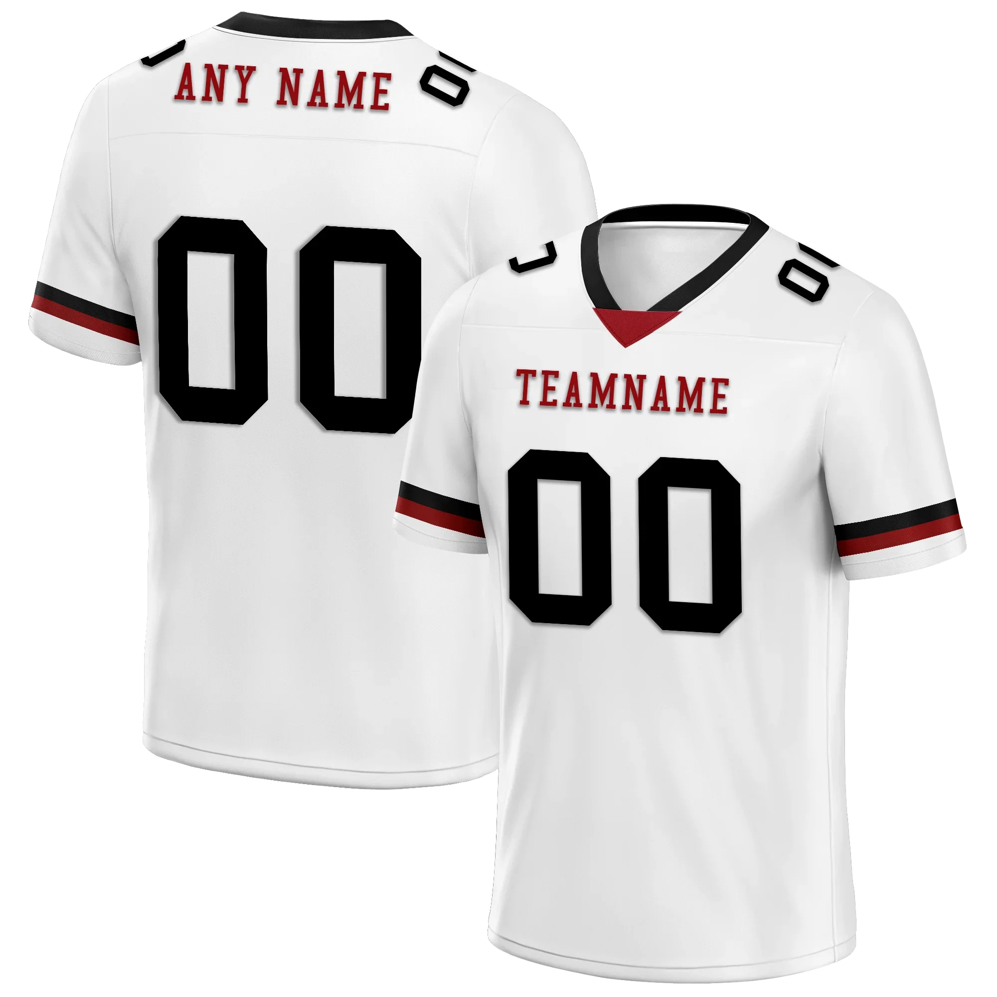 Custom White Black Classic Style Personalized Authentic Football Jersey FBJ02-bd0a700b - Coolcustomize