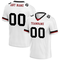 Custom White Black Classic Style Personalized Authentic Football Jersey FBJ02-bd0a700b