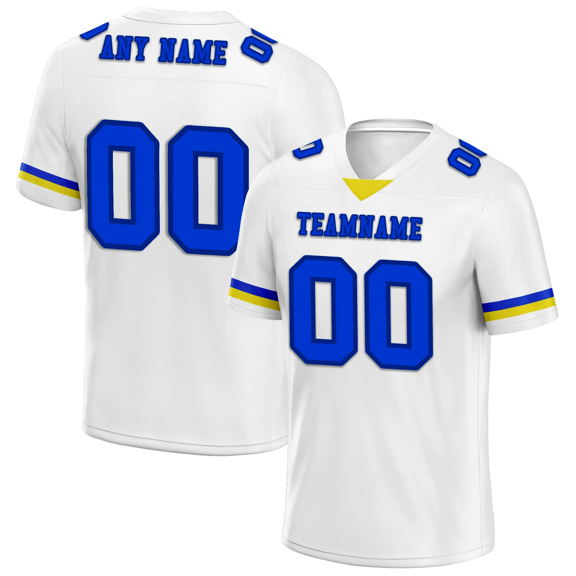 Custom White Classic Style Personalized Authentic Football Jersey FBJ02-bd0a7008 - Coolcustomize