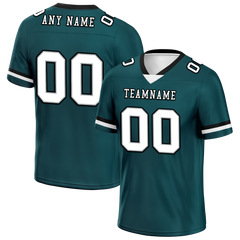 Custom Cyan Classic Style Personalized Authentic Football Jersey FBJ02-bd0a70ab