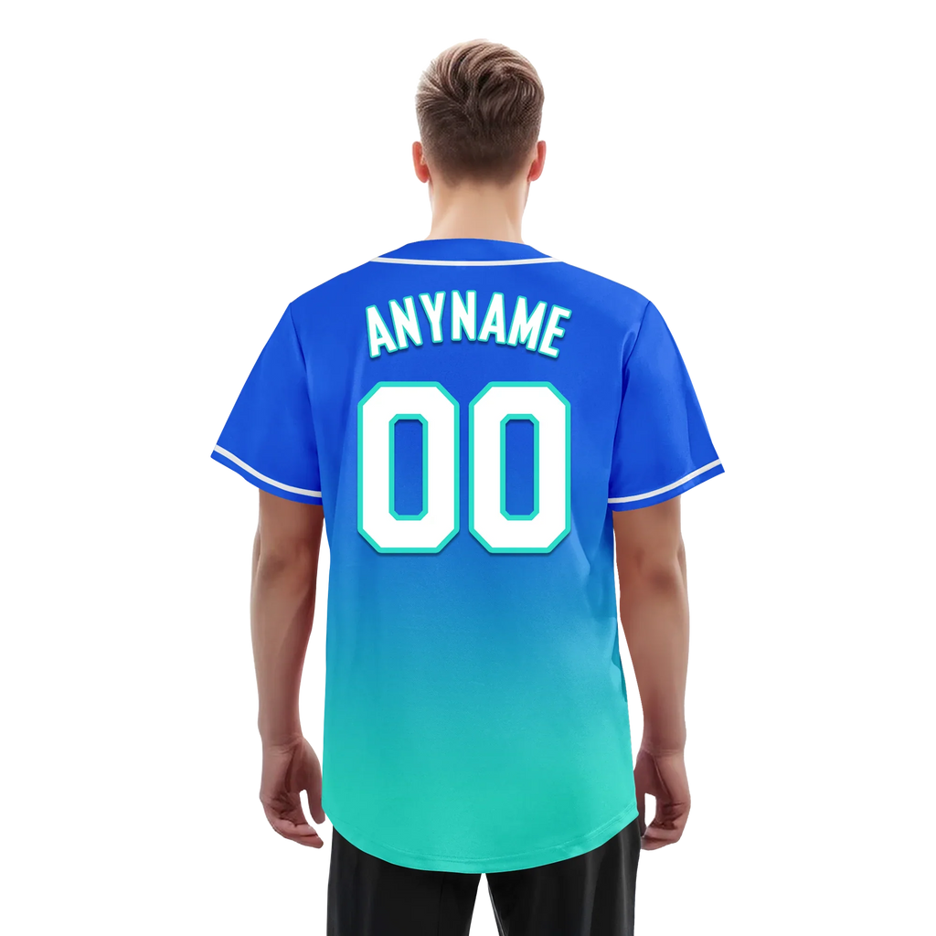 Custom Blue Cyan Fade Fashion Personalized Authentic Baseball Jersey BSBJ01-D0a70d8 - Coolcustomize