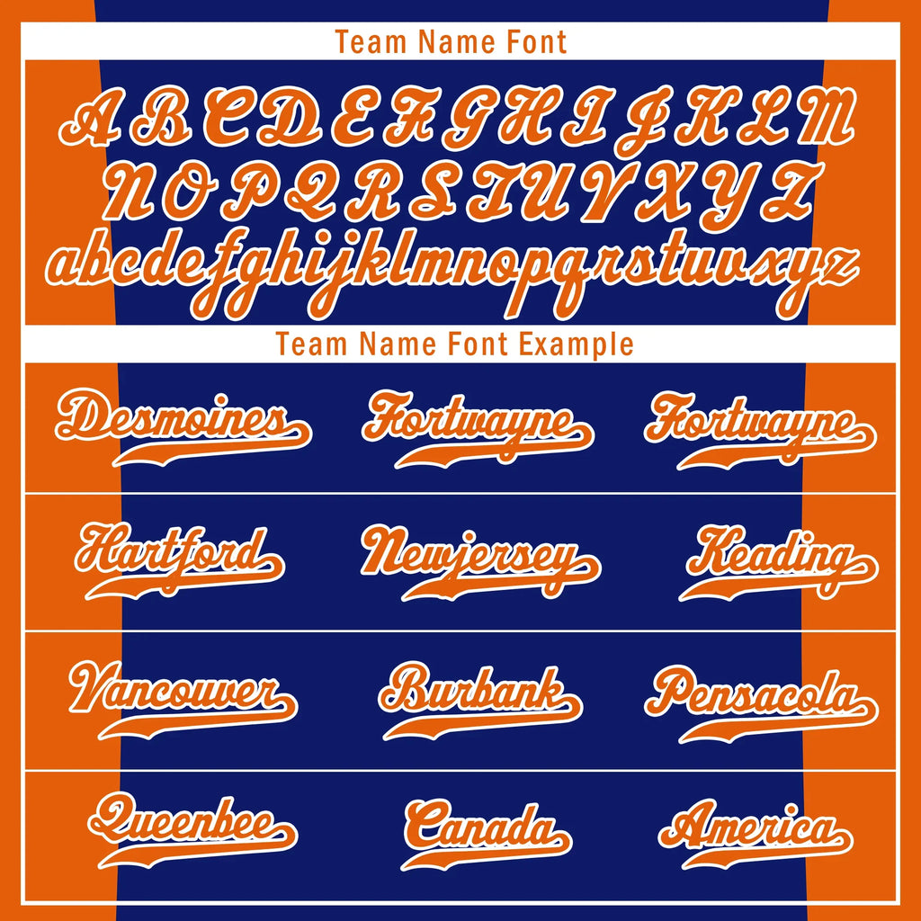 Custom Blue Classic Style Orange Personalized Authentic Baseball Jersey BSBJ01-bd0faba - Coolcustomize