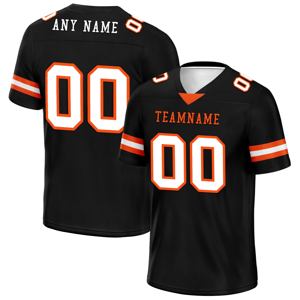 Custom Black Classic Style Personalized Authentic Football Jersey FBJ02-bd0a70c0 - Coolcustomize