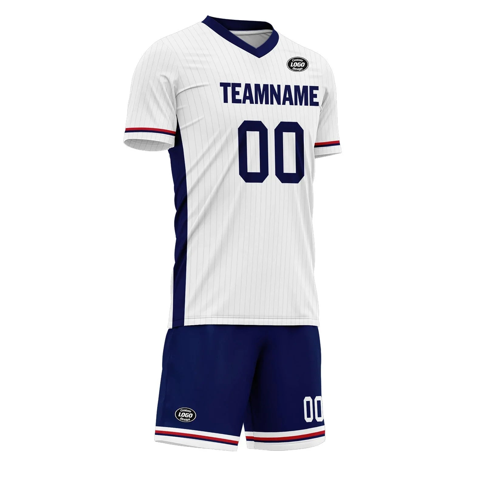 Custom England White Blue Soccer Sets Jersey Personalized SCJ101-D06144 - Coolcustomize