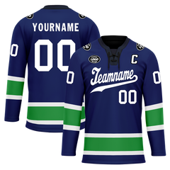 Custom Blue Green Personalized Hockey Jersey HCKJ01-D0a70dc