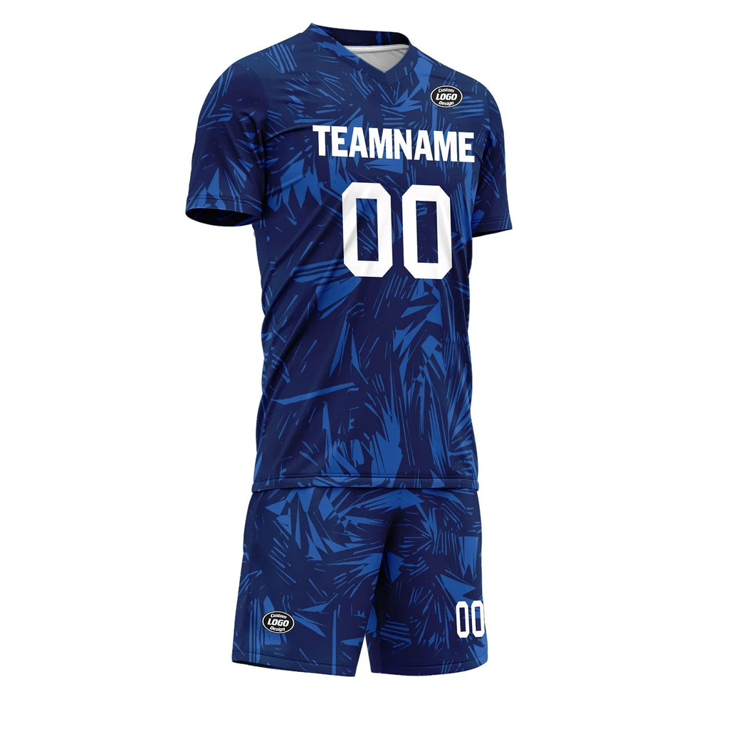 Custom Blue Soccer Sets Jersey Personalized SCJ101-D28012 - Coolcustomize
