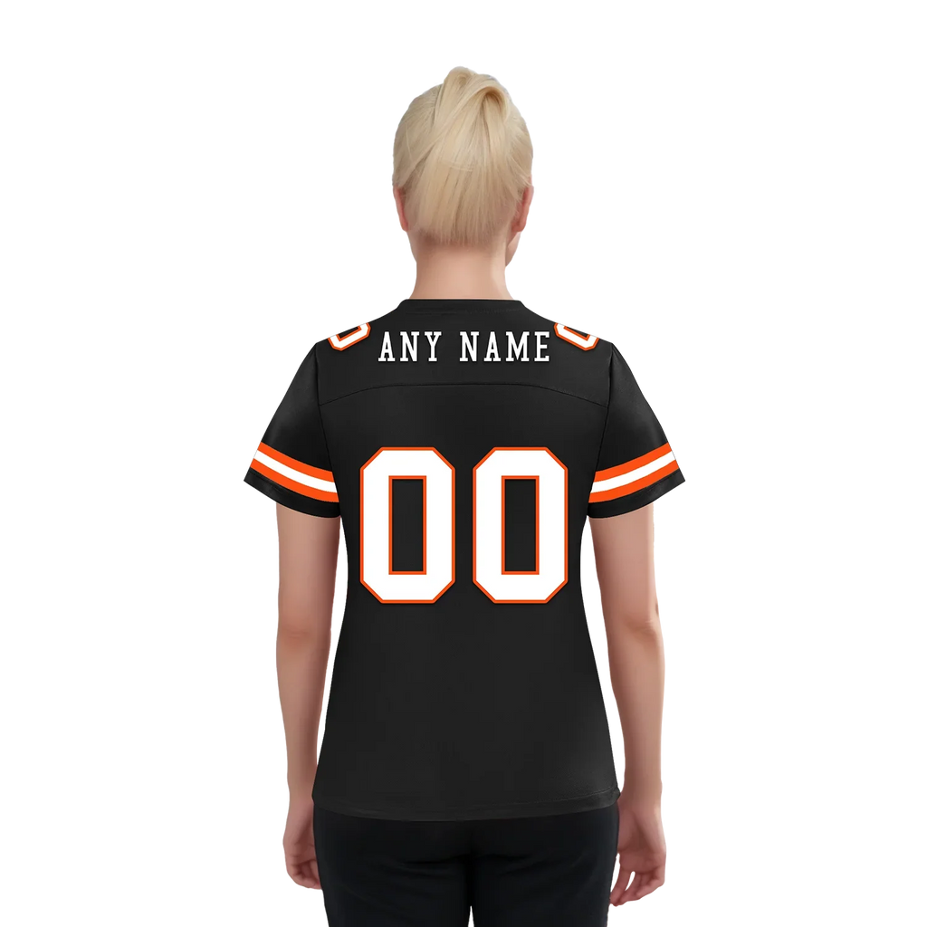 Custom Black Classic Style Personalized Authentic Football Jersey FBJ02-bd0a70c0 - Coolcustomize
