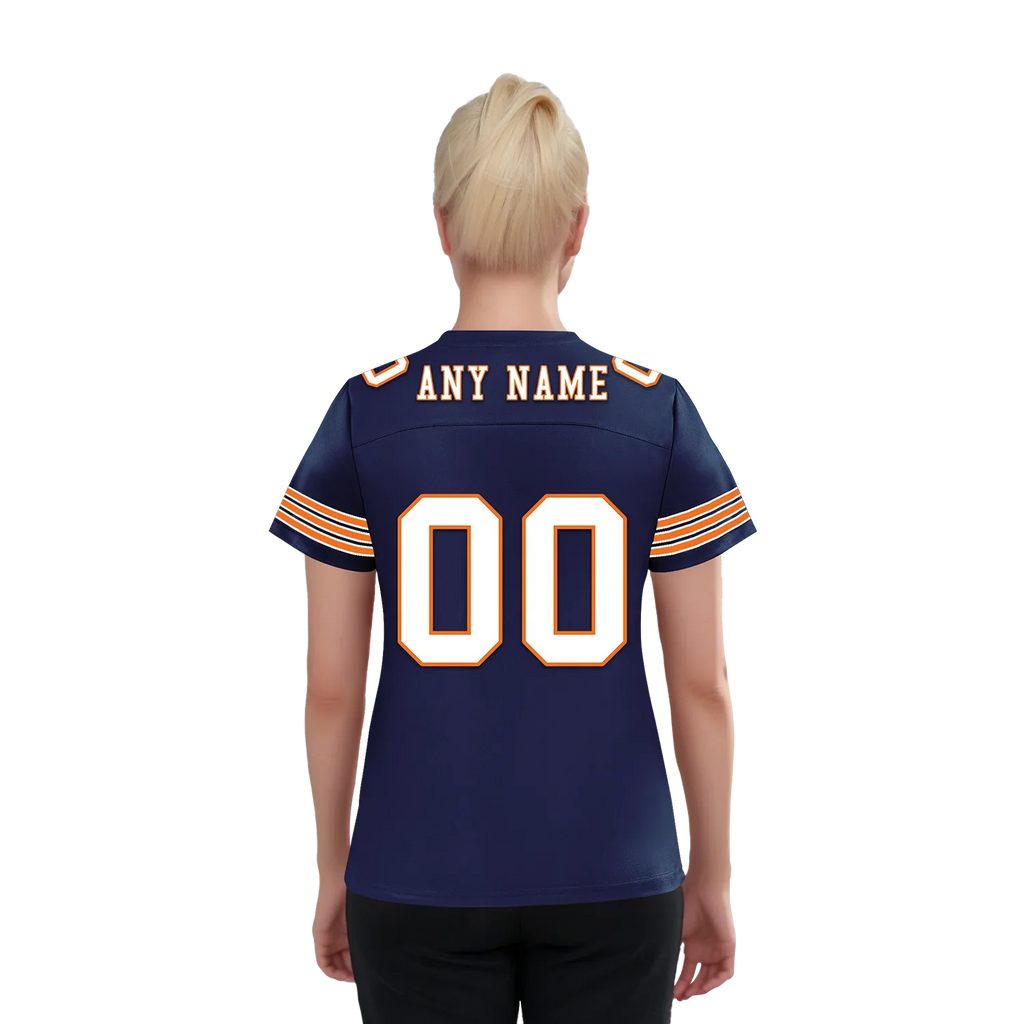 Custom Blue White Classic Style Personalized Authentic Football Jersey FBJ02-bd0a700d - Coolcustomize