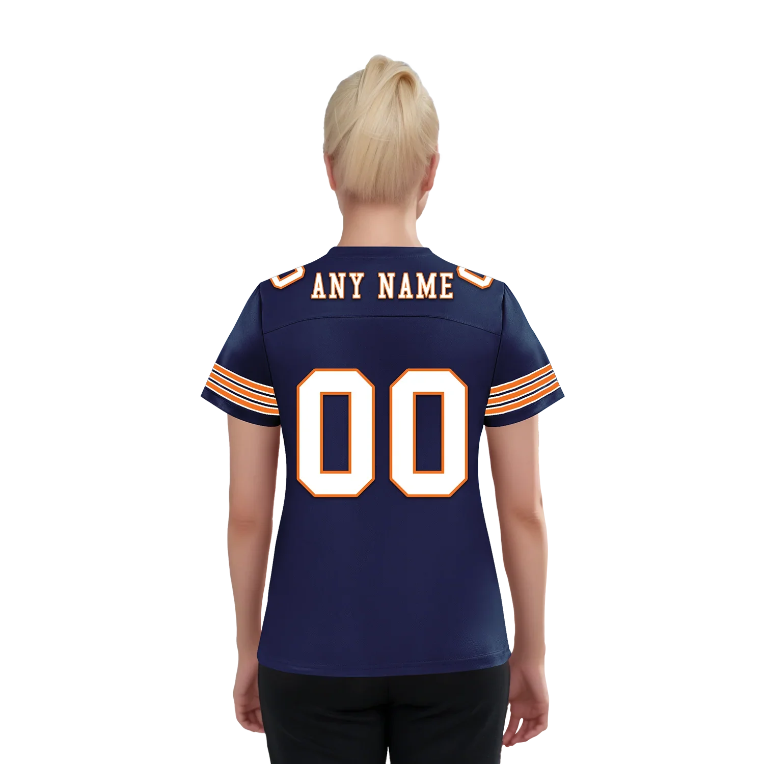 Custom Blue White Classic Style Personalized Authentic Football Jersey FBJ02-bd0a700d - Coolcustomize