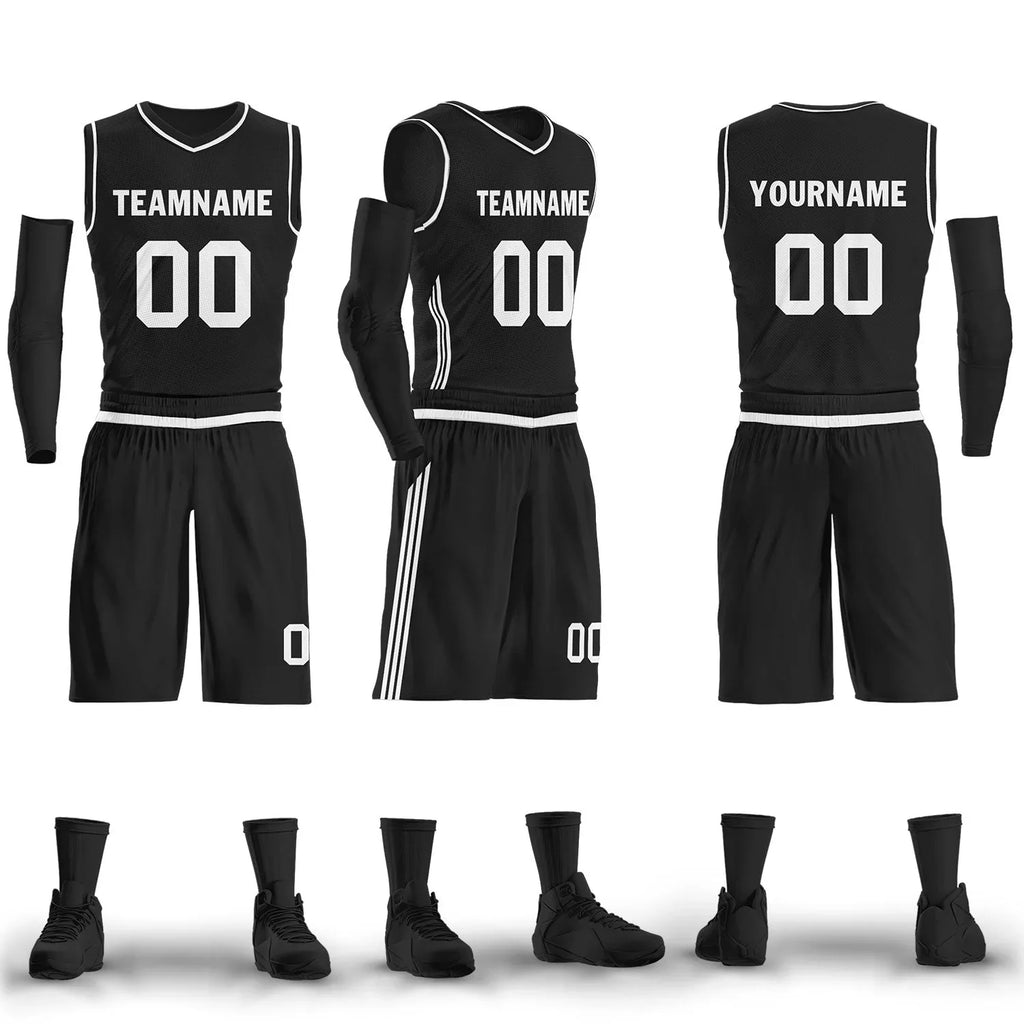 Custom Black Classic Style Sports Uniform Basketball Jersey BBJ01-D020105-19 - Coolcustomize
