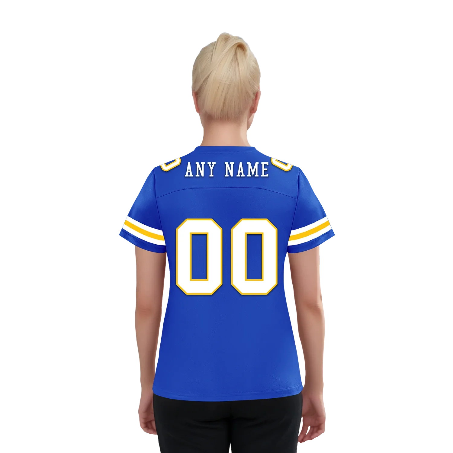 Custom Blue Classic Style Personalized Authentic Football Jersey FBJ02-bd0a70bb - Coolcustomize