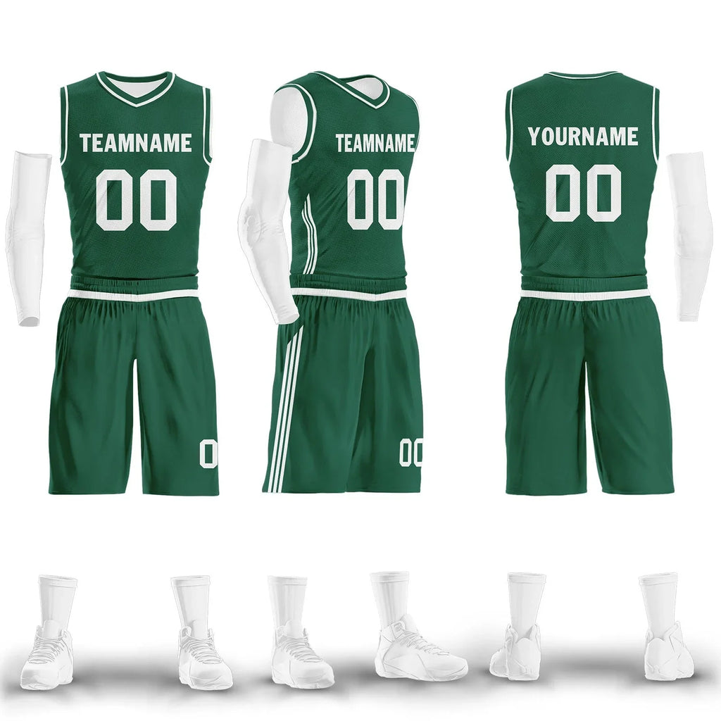 Custom Green Classic Style Sports Uniform Basketball Jersey BBJ01-D020105-22 - Coolcustomize