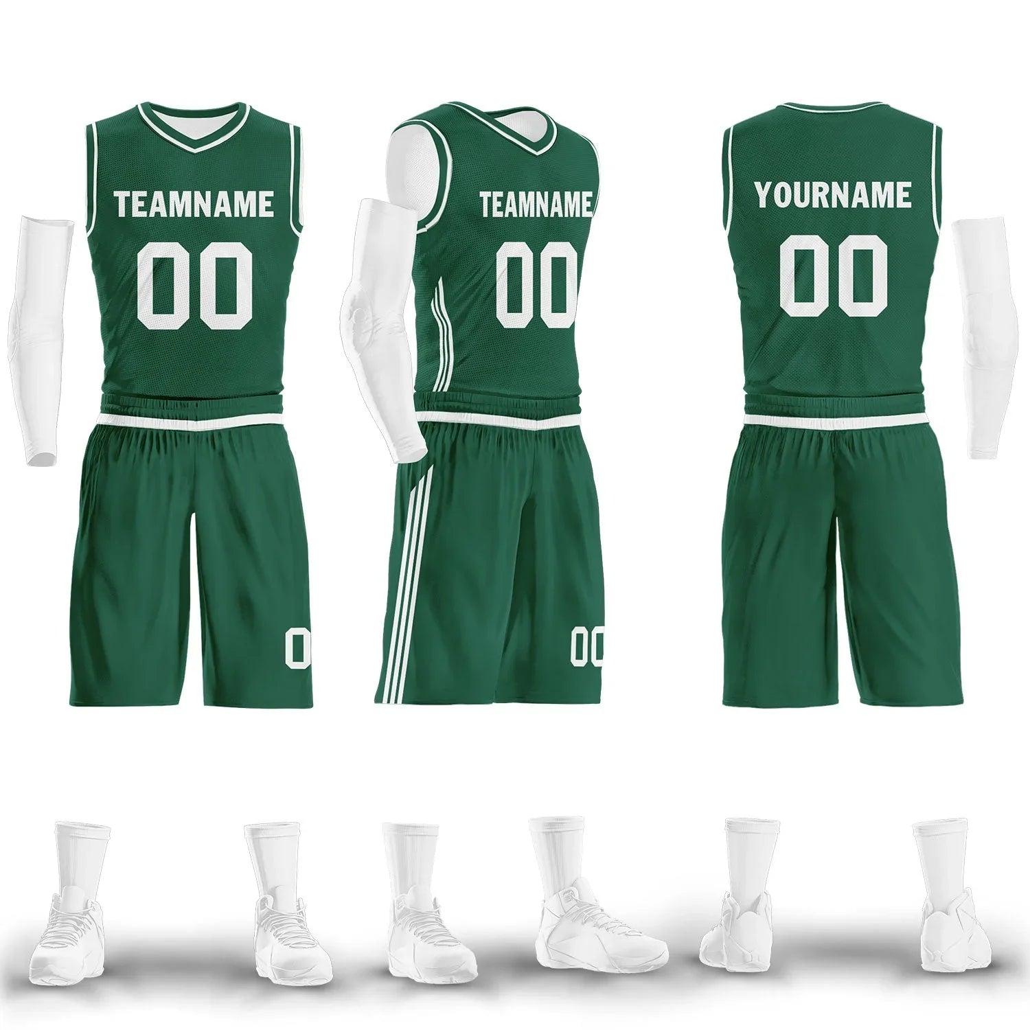 Custom Green Classic Style Sports Uniform Basketball Jersey BBJ01-D020105-22 - Coolcustomize