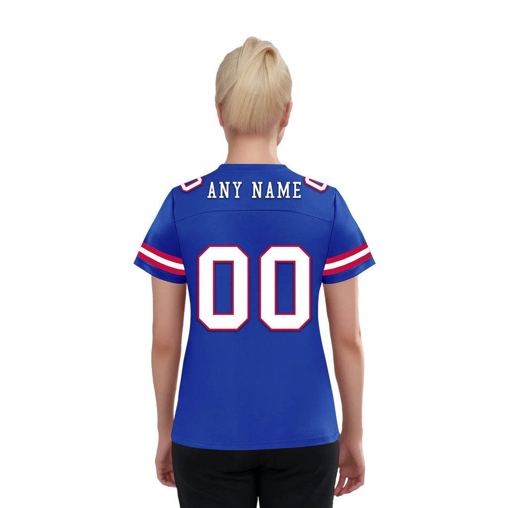 Custom Blue Classic Style Personalized Authentic Football Jersey FBJ02-bd0a70ca - Coolcustomize
