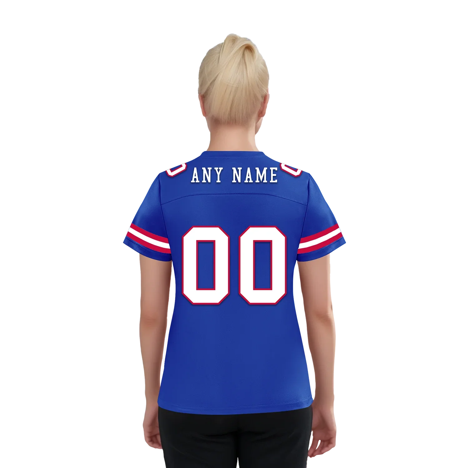 Custom Blue Classic Style Personalized Authentic Football Jersey FBJ02-bd0a70ca - Coolcustomize