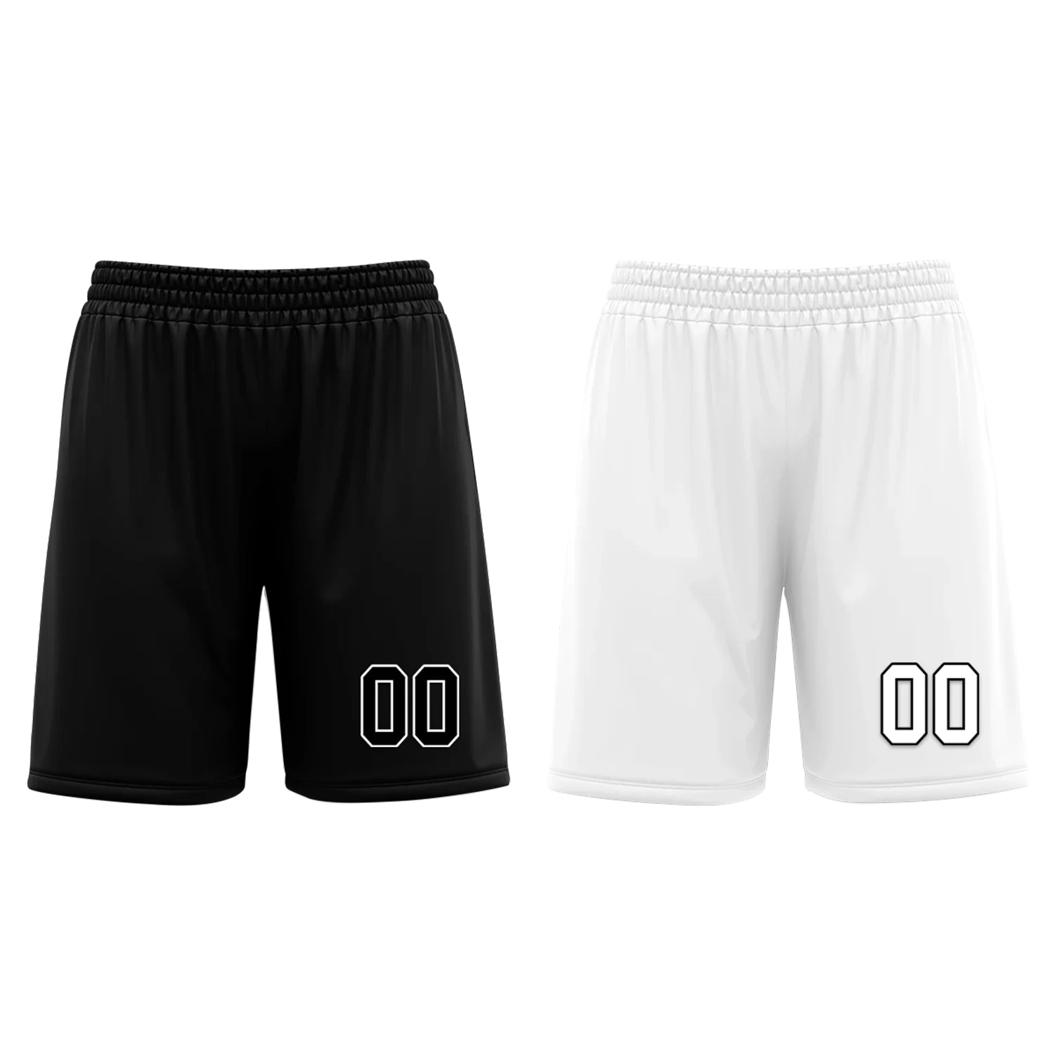 Custom Black White Classic Style Reversible Basketball Uniform Personalized COOLMAX BBJR-D017007 - Coolcustomize