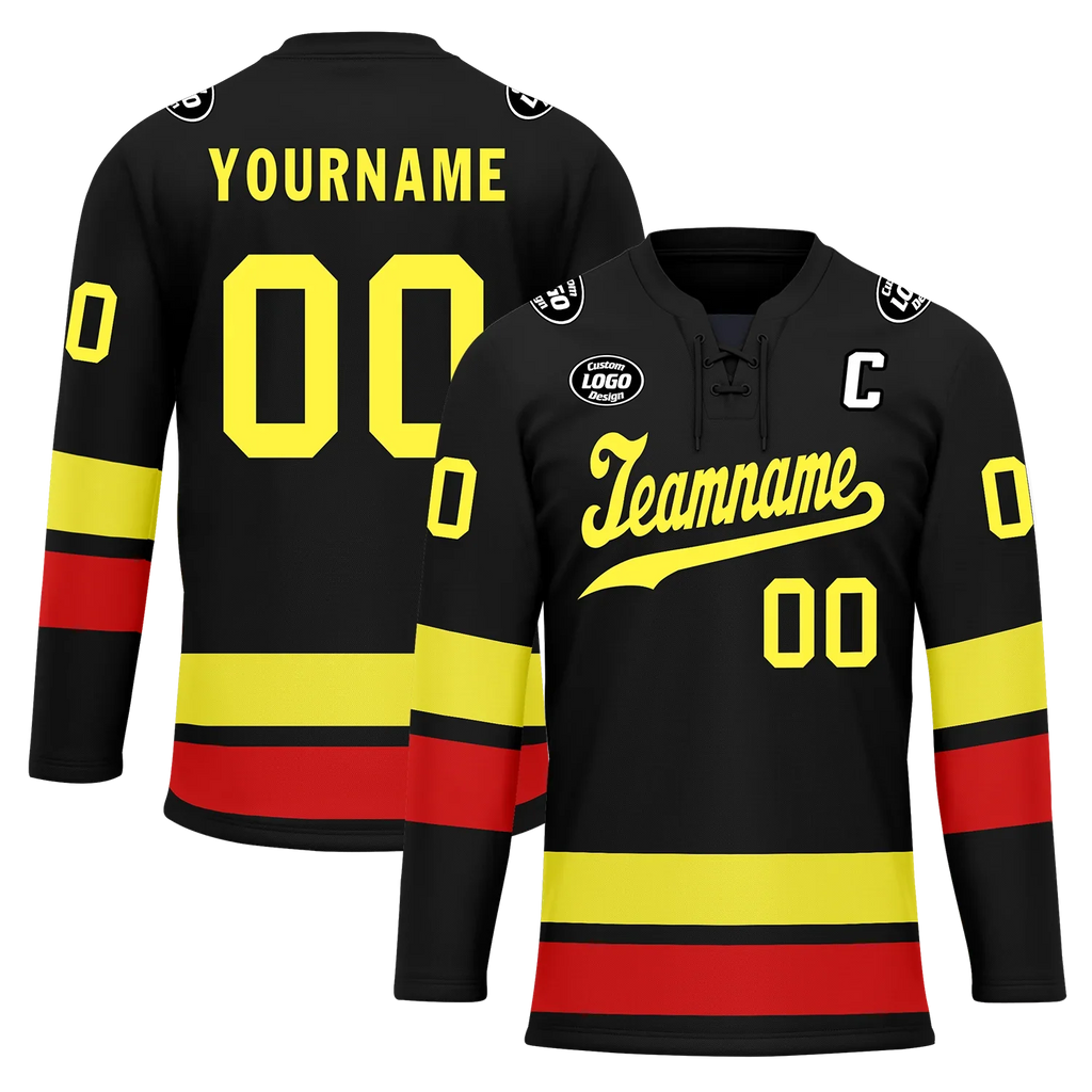 Custom Black Personalized Hockey Jersey HCKJ01-D0a70dd - Coolcustomize