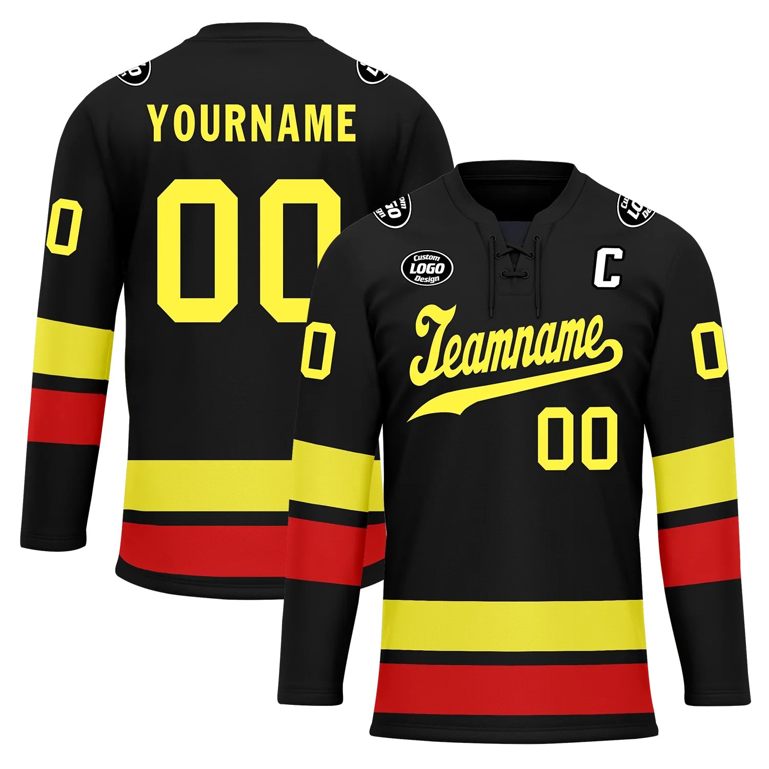 Custom Black Personalized Hockey Jersey HCKJ01-D0a70dd - Coolcustomize