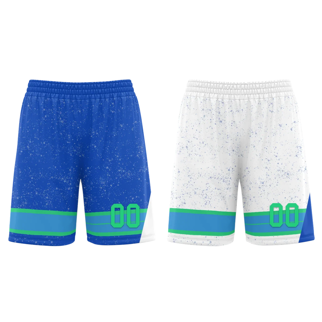 Custom Blue White Classic Style Reversible Basketball Uniform Personalized Ordinary BBJR-D017009 - Coolcustomize