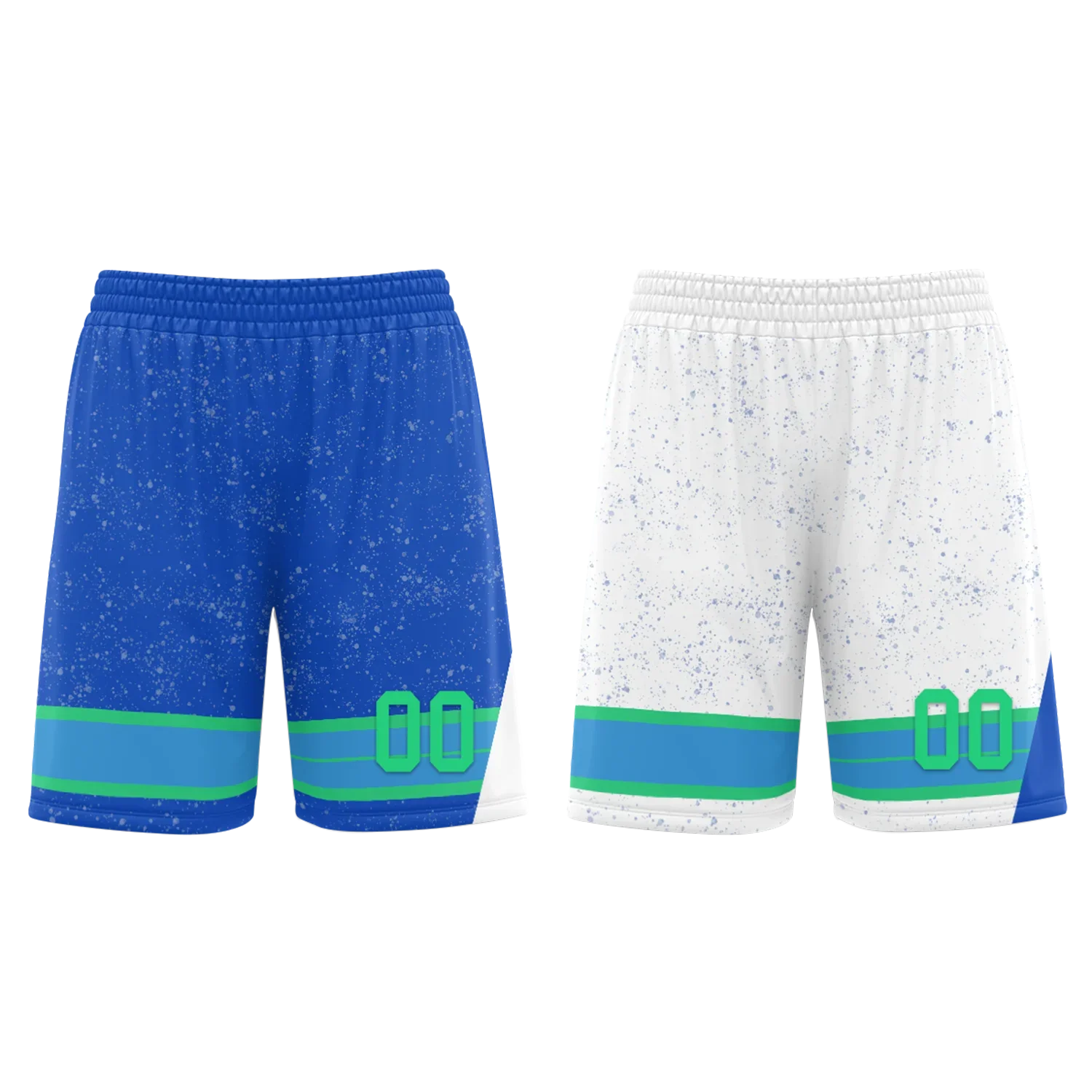 Custom Blue White Classic Style Reversible Basketball Uniform Personalized Ordinary BBJR-D017009 - Coolcustomize