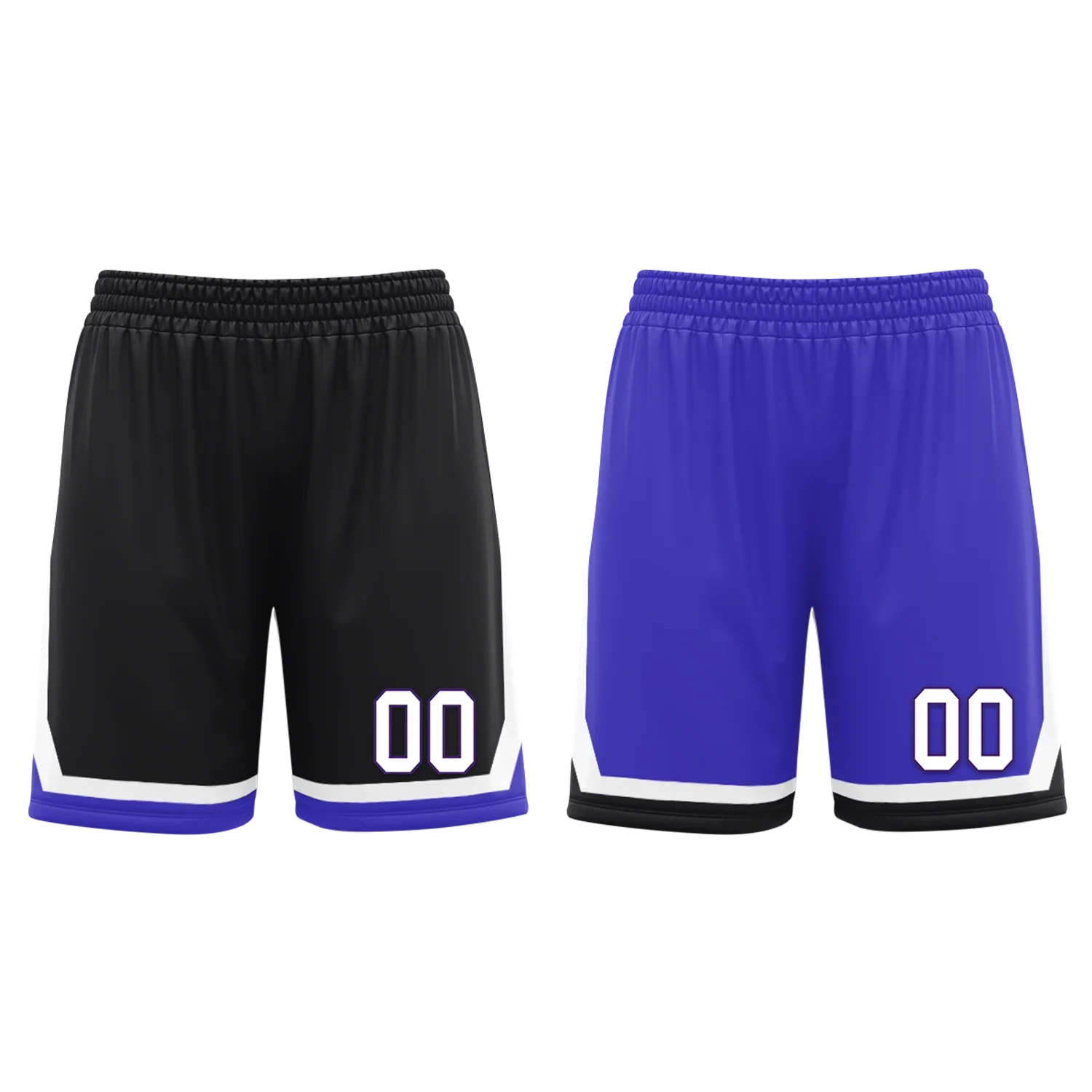 Custom Black Blue Classic Style Reversible Basketball Uniform Personalized Ordinary BBJR-D017036 - Coolcustomize