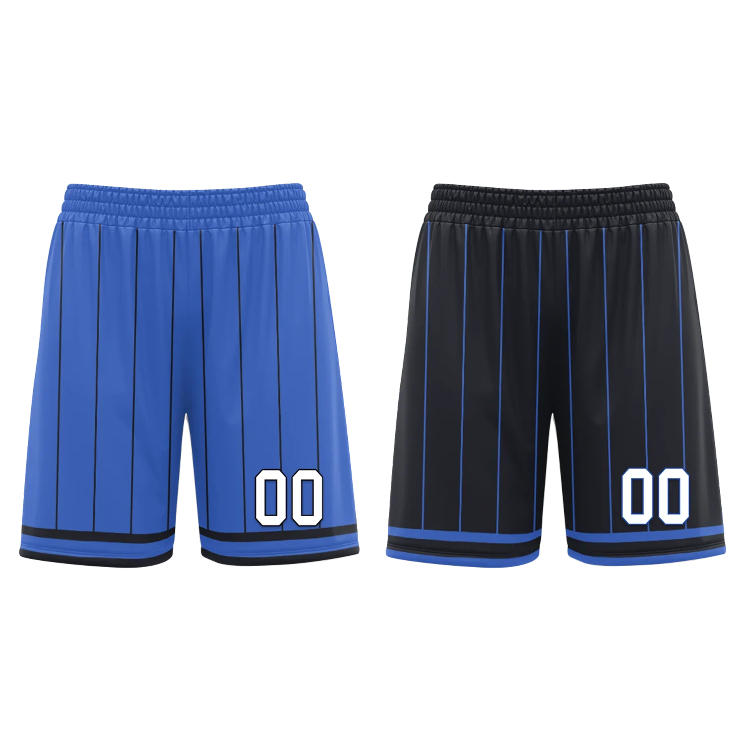 Custom Blue Black Classic Style Reversible Basketball Uniform Personalized COOLMAX BBJR-D017055 - Coolcustomize