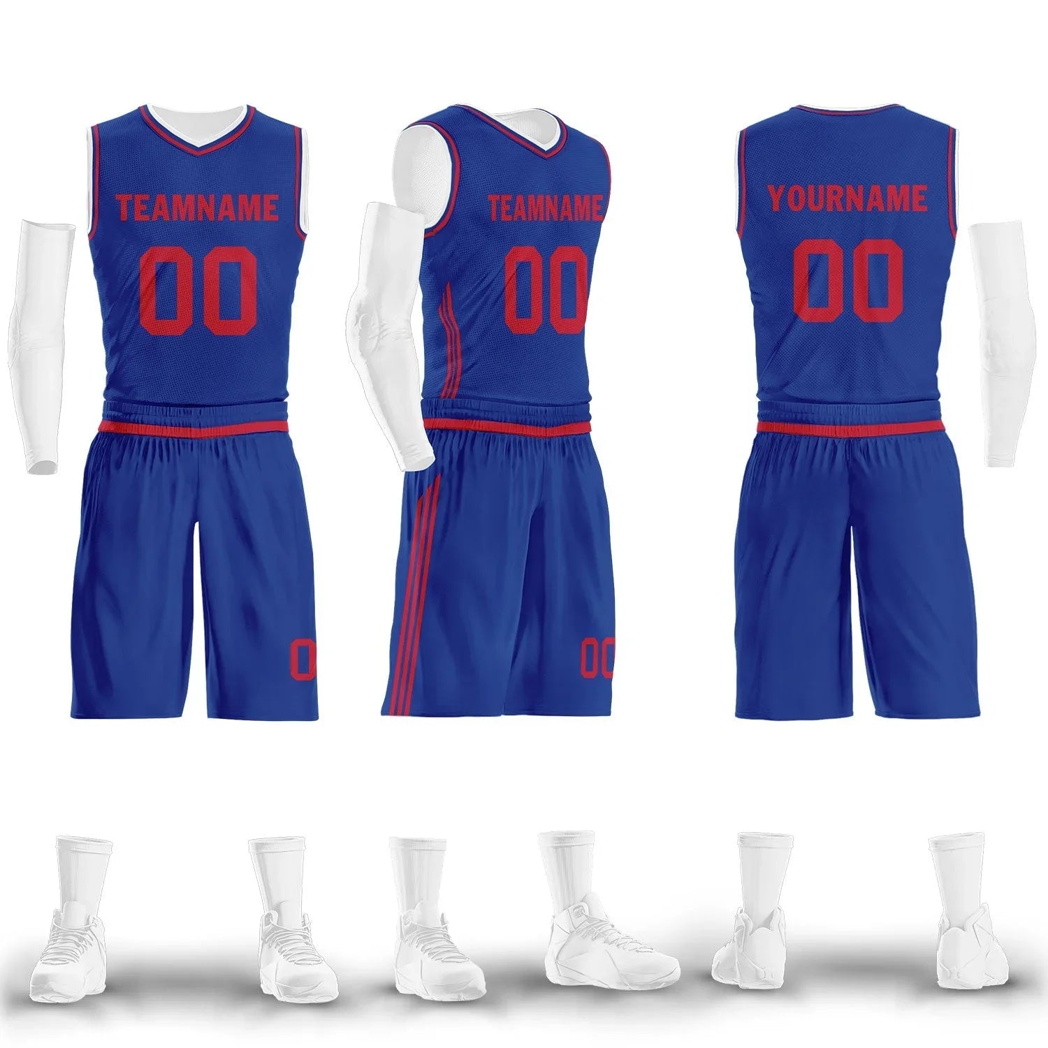 Custom Blue Classic Style Sports Uniform Basketball Jersey BBJ01-D020105-5 - Coolcustomize