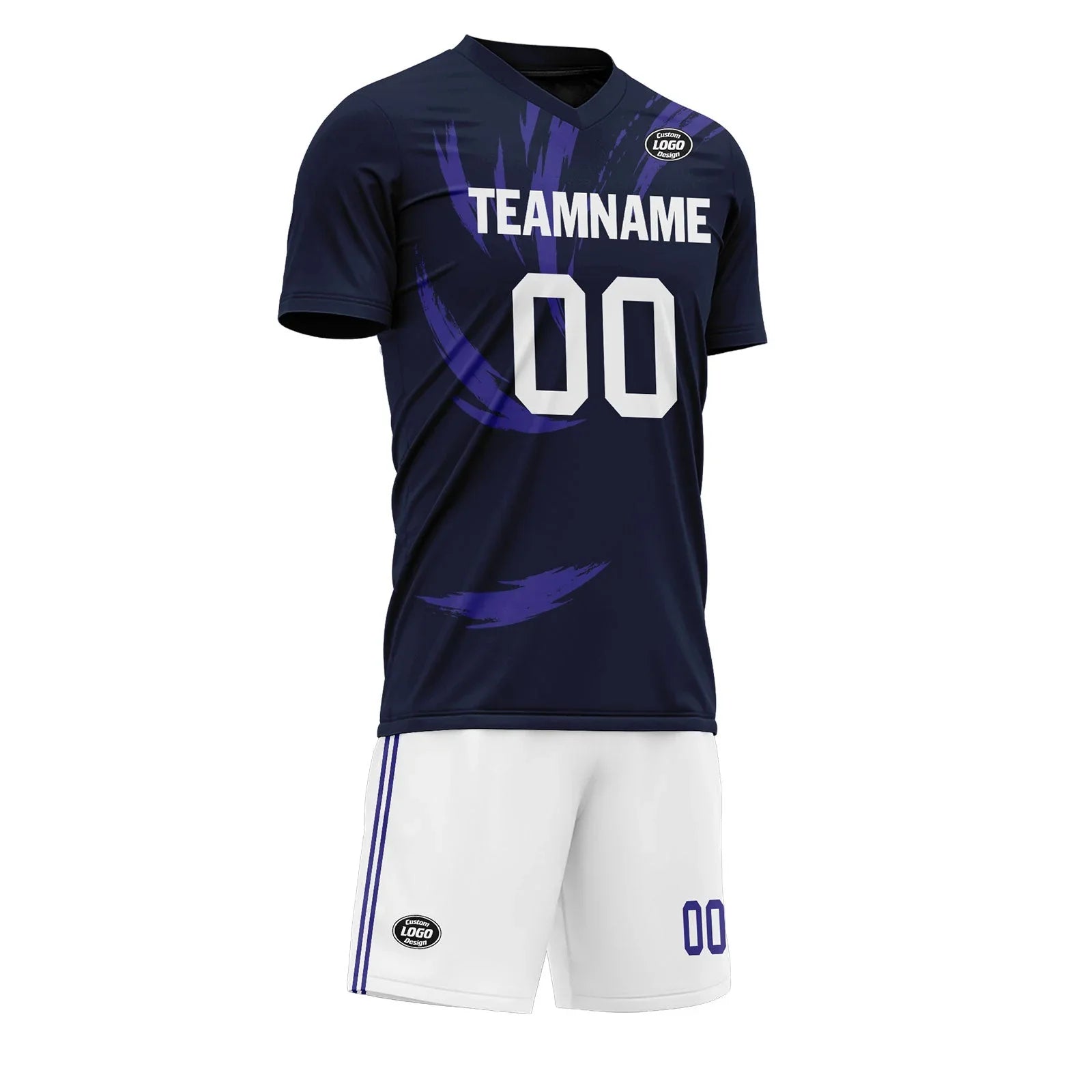 Custom Blue Purple Soccer Sets Jersey Personalized SCJ101-D28017 - Coolcustomize