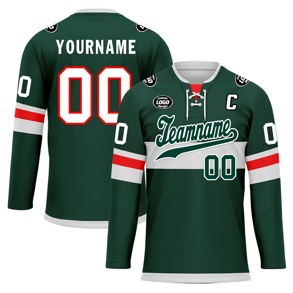 Custom Green Personalized Hockey Jersey HCKJ01-D0a70b9 - Coolcustomize
