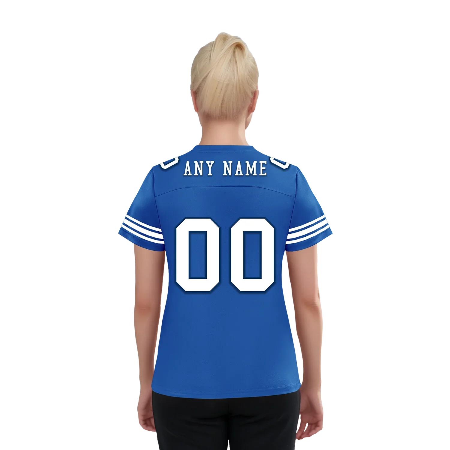 Custom Blue Classic Style Personalized Authentic Football Jersey FBJ02-bd0a700f - Coolcustomize