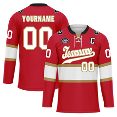 Custom Red White Personalized Hockey Jersey HCKJ01-D0a70ae