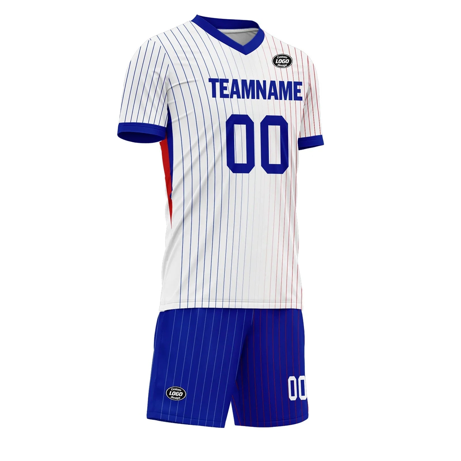 Custom France White Blue Soccer Sets Jersey Personalized SCJ101-D06141 - Coolcustomize