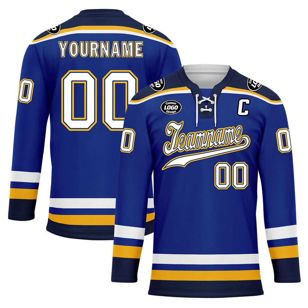 Custom Blue Personalized Hockey Jersey HCKJ01-D0a70cd - Coolcustomize