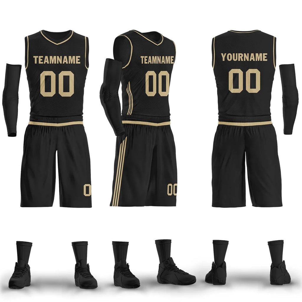 Custom Black Classic Style Sports Uniform Basketball Jersey BBJ01-D020105-17 - Coolcustomize