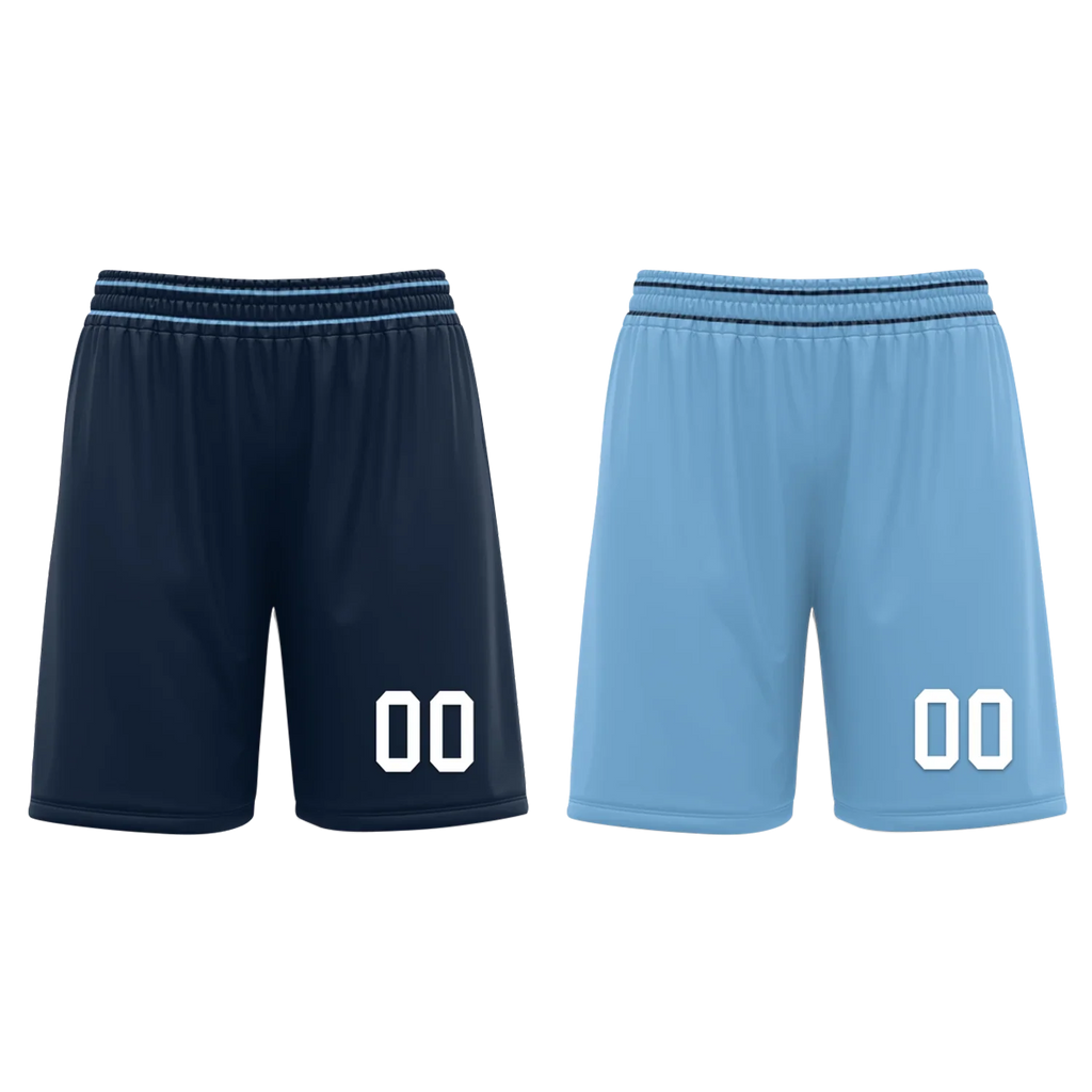 Custom Blue Classic Style Reversible Basketball Uniform Personalized COOLMAX BBJR-D017032 - Coolcustomize
