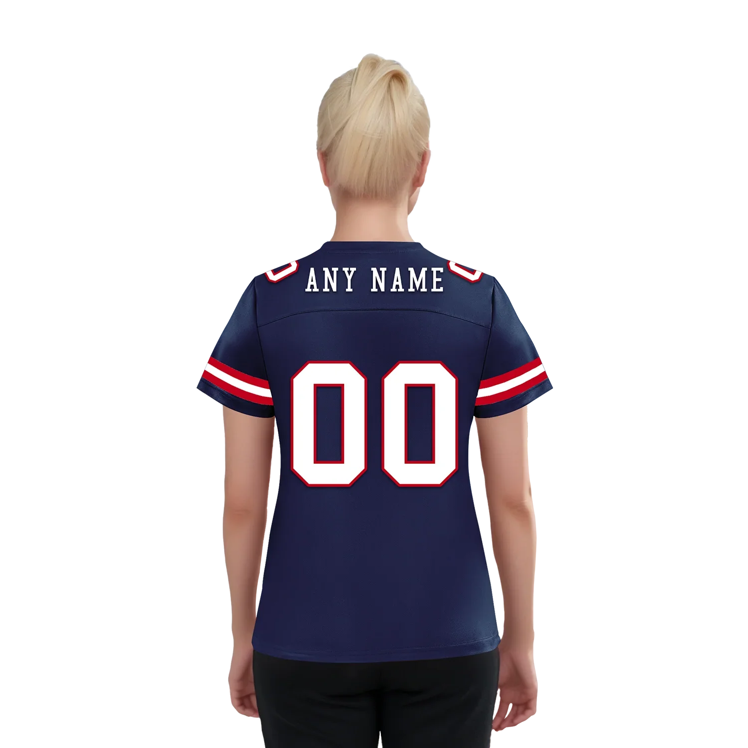 Custom Blue Classic Style Personalized Authentic Football Jersey FBJ02-bd0a70b0 - Coolcustomize