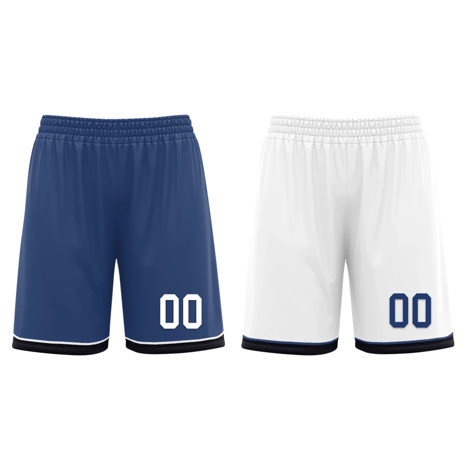 Custom Blue White Classic Style Reversible Basketball Uniform Personalized Ordinary BBJR-D017053 - Coolcustomize