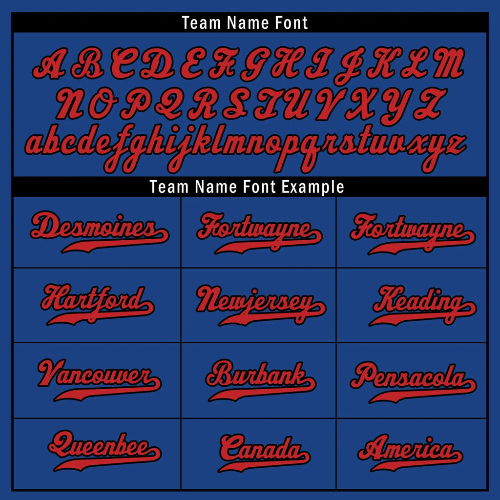 Custom Blue Classic Style Red Personalized Authentic Baseball Jersey UN002-bd0b00d8-a0 - Coolcustomize