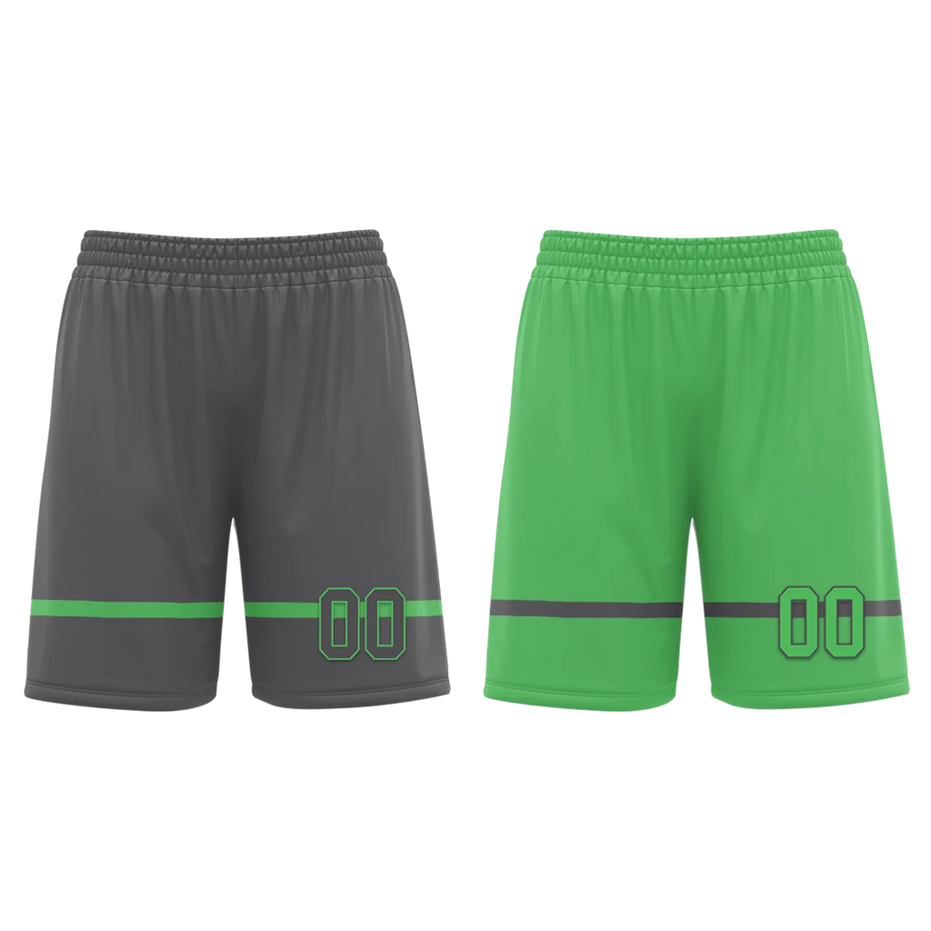 Custom Gray Green Classic Style Reversible Basketball Uniform Personalized Ordinary BBJR-D017046 - Coolcustomize