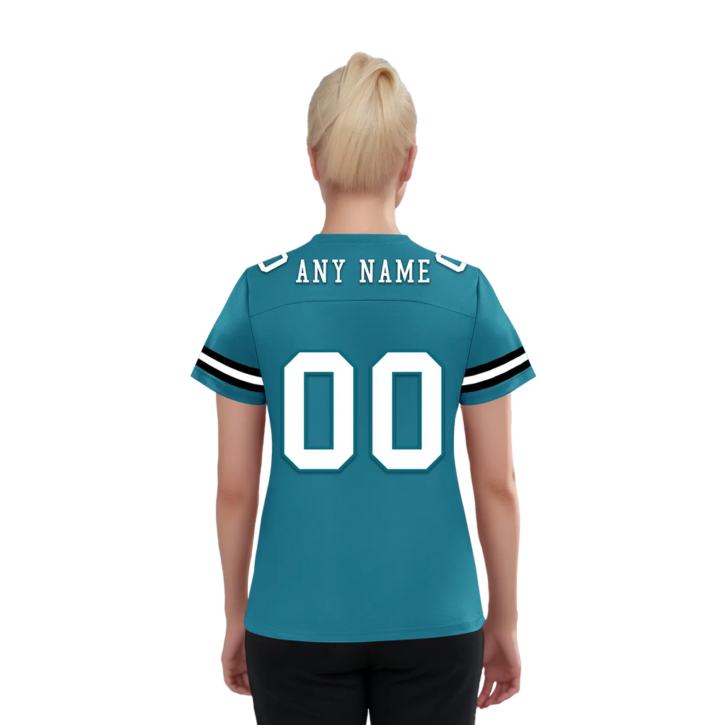 Custom Blue Classic Style Personalized Authentic Football Jersey FBJ02-bd0a70be - Coolcustomize