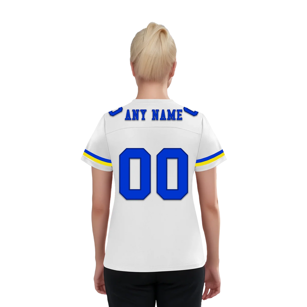 Custom White Classic Style Personalized Authentic Football Jersey FBJ02-bd0a7008 - Coolcustomize