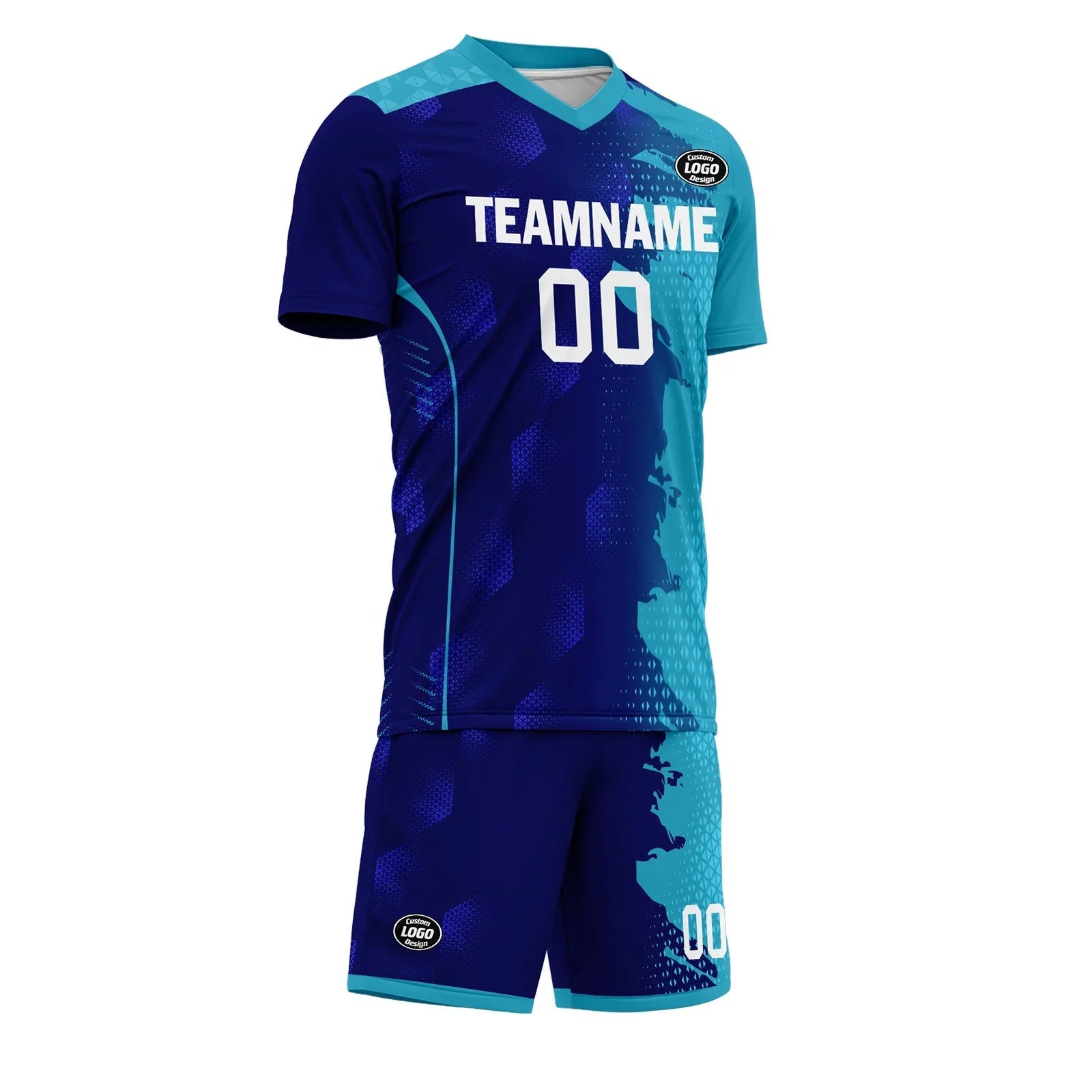 Custom Blue Soccer Sets Jersey Personalized SCJ101-D020210-9 - Coolcustomize