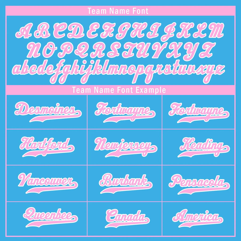 Custom Blue Classic Style Pink Personalized Authentic Baseball Jersey UN002-bd0b00d8-cd - Coolcustomize