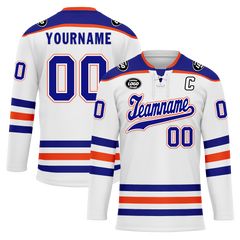 Custom White Blue Personalized Hockey Jersey HCKJ01-D0a70c7