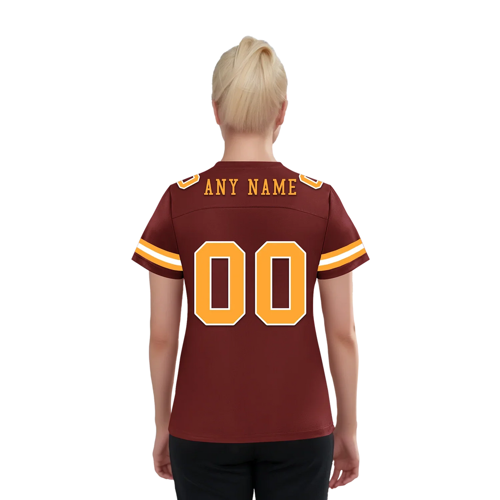 Custom Brown Classic Style Personalized Authentic Football Jersey FBJ02-bd0a70af - Coolcustomize