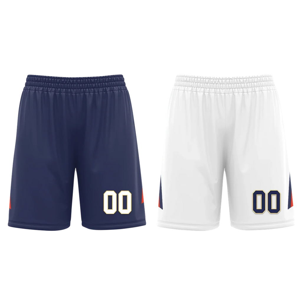 Custom Blue White Classic Style Reversible Basketball Uniform Personalized COOLMAX BBJR-D017050 - Coolcustomize