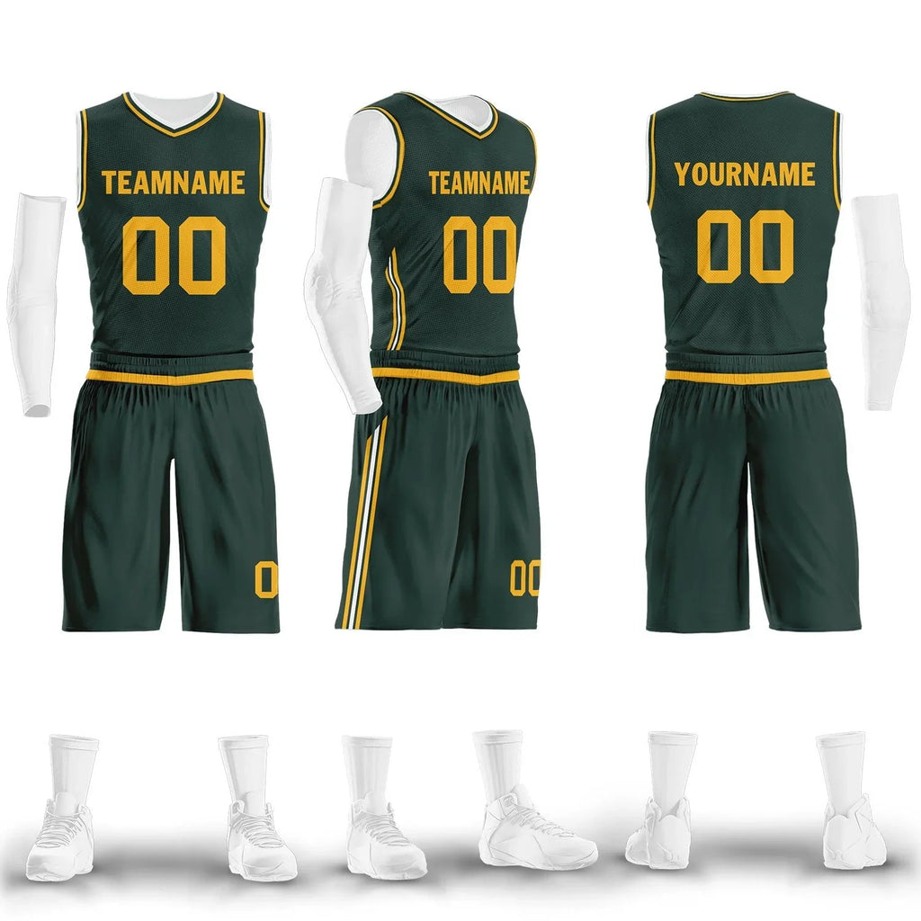 Custom Green Classic Style Sports Uniform Basketball Jersey BBJ01-D020105-10 - Coolcustomize