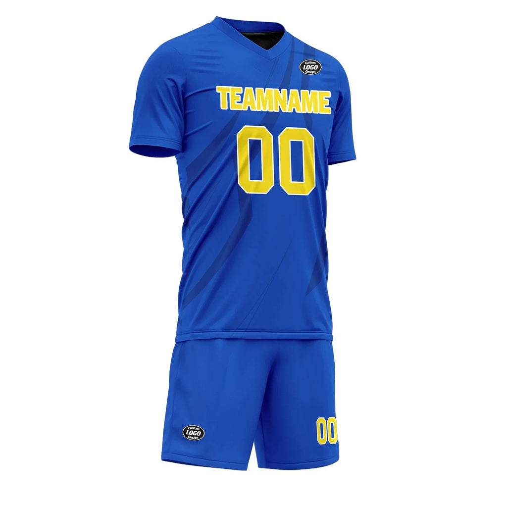 Custom Blue Soccer Sets Jersey Personalized SCJ101-D28048 - Coolcustomize