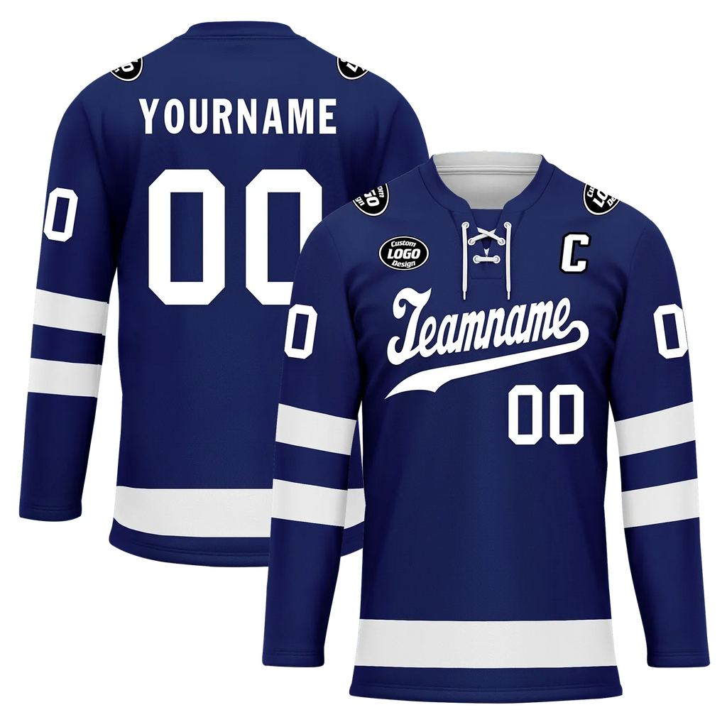 Custom Blue White Personalized Hockey Jersey HCKJ01-D0a70bc - Coolcustomize
