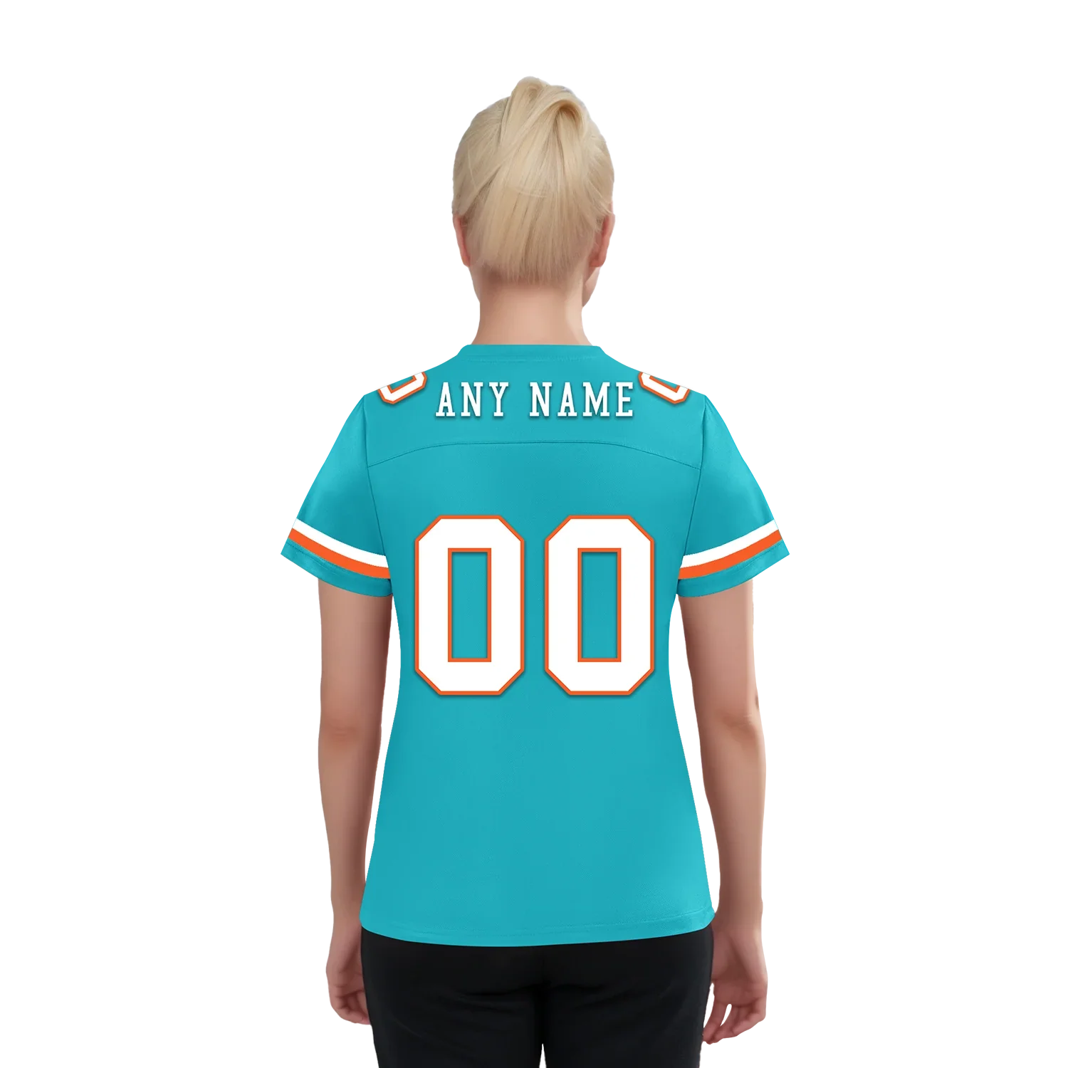 Custom Cyan Classic Style Personalized Authentic Football Jersey FBJ02-bd0a70ba - Coolcustomize